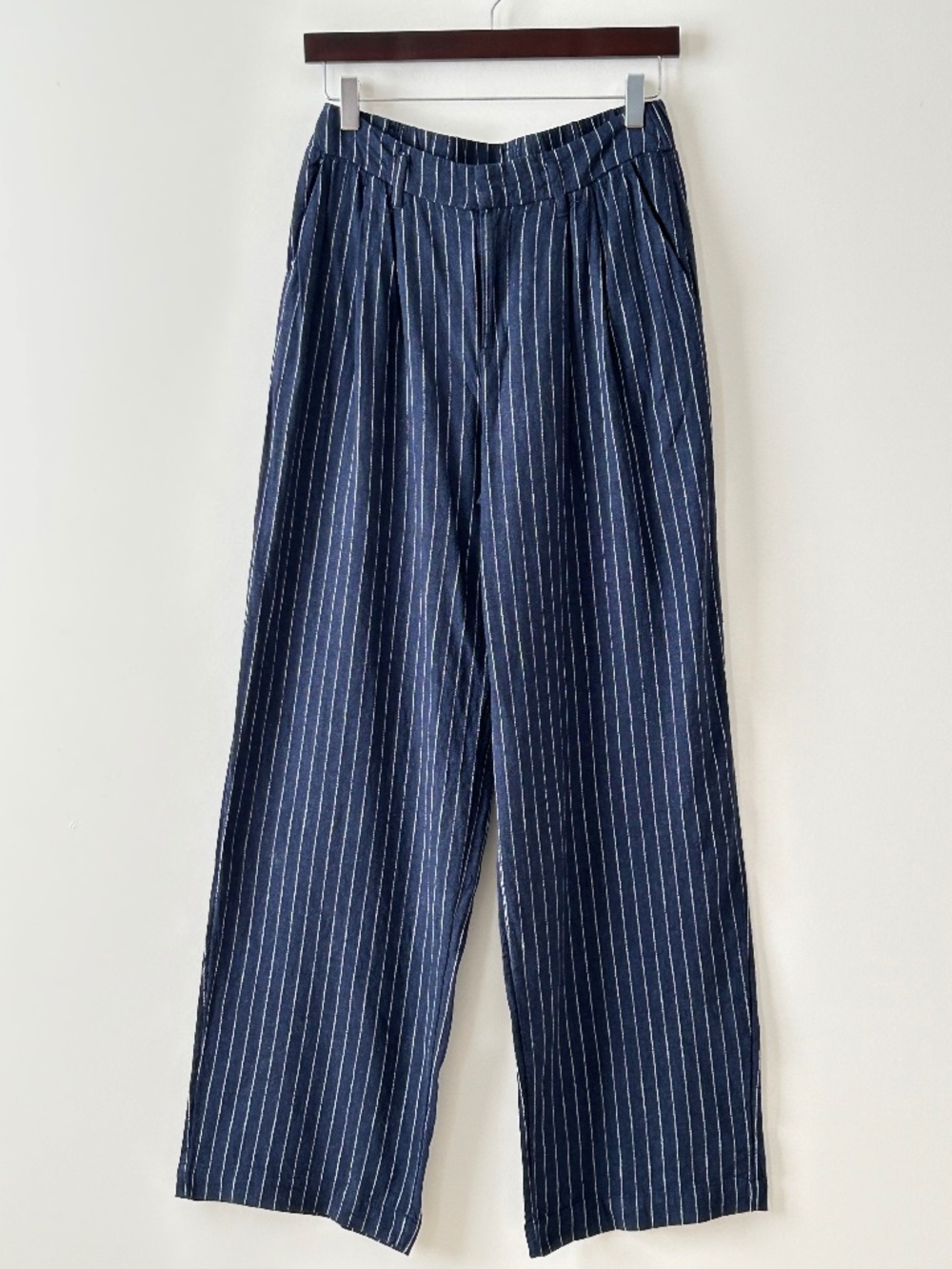 A New Day Striped Linen Blend Wide Leg Pants